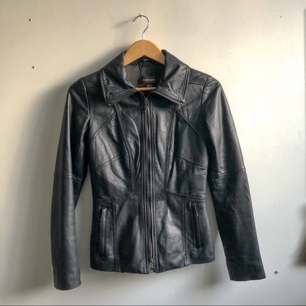 EUC Danier Fitted Leather Jacket
